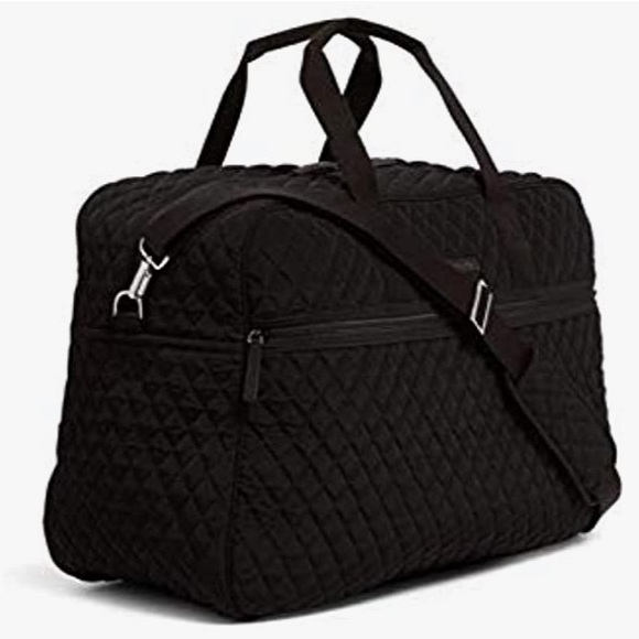 Nwt vera bradley grand traveler duffel bag classic black - Picture 3 of 11